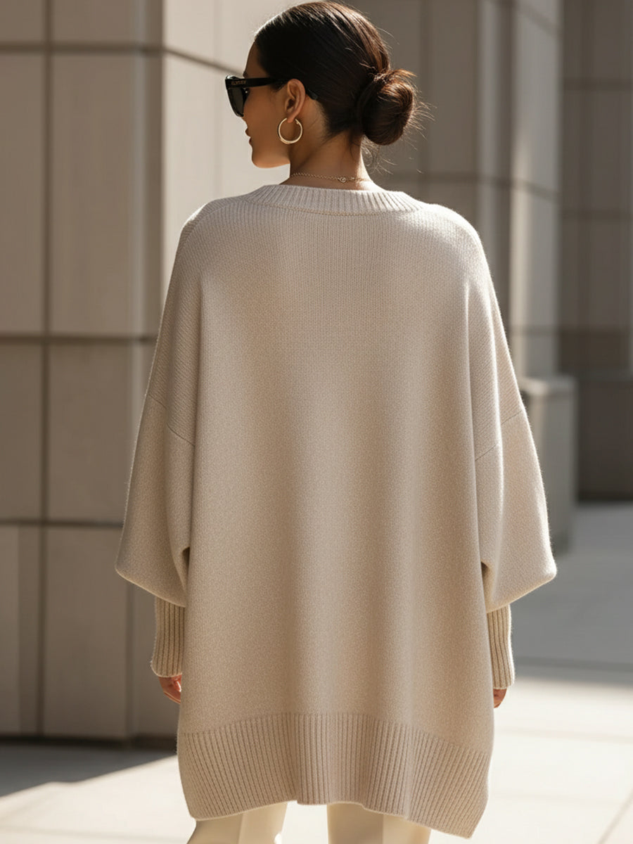 Elodie™ | Wool-Blend Oversized Jumper — Final Edit