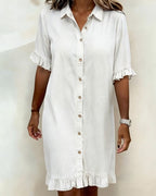 ROSAMERE FLATTERING DENIM DRESS