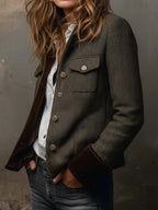 Rachel | Heritage Herringbone Jacket