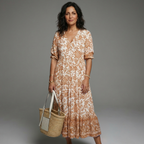 FLORENCE CASUAL V-NECK DRESS