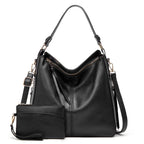 CAMELLIA LEATHER HOBO BAG