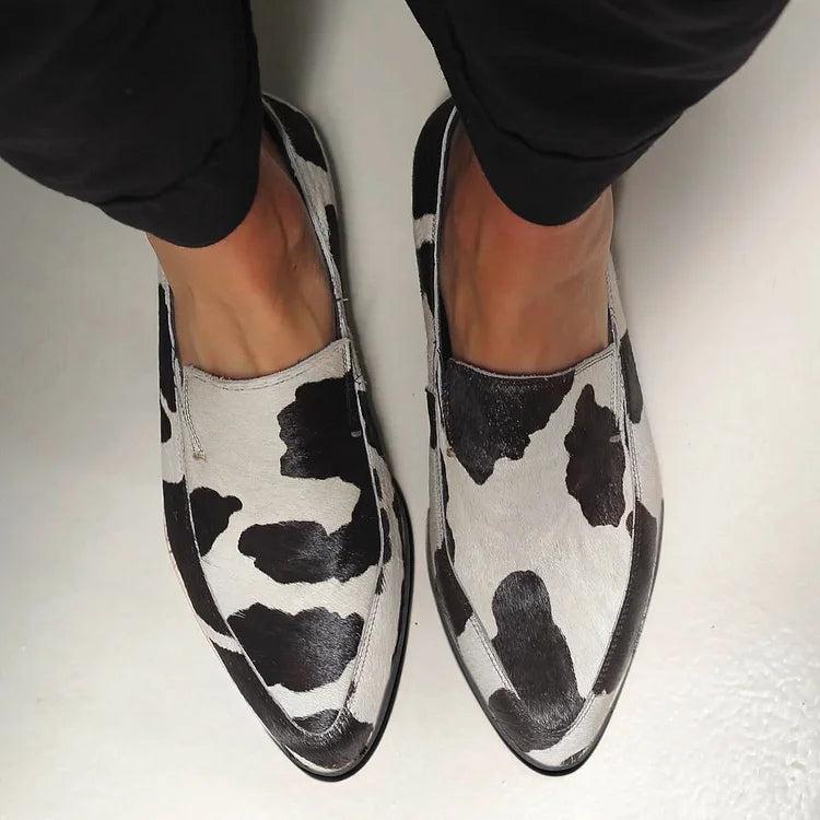 Bogna - Buty we wzór krowiej skóry