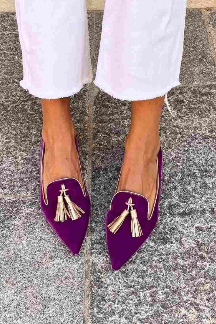 Paulina - Mokasyny z frędzlami w stylu boho