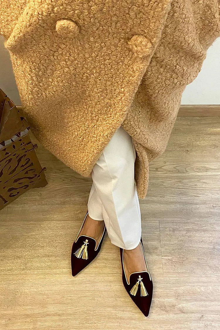 Paulina - Mokasyny z frędzlami w stylu boho