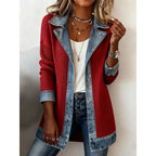 CASUAL DENIM TRIM JACKET