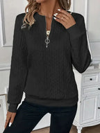 AMY | SWEATER WITH ZIPPER