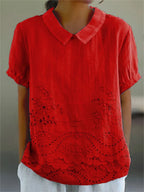 LILY BLOOM EMBROIDERED TOP