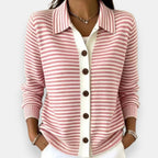 Lesley | The Striped Cardigan