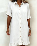 ROSAMERE FLATTERING DENIM DRESS