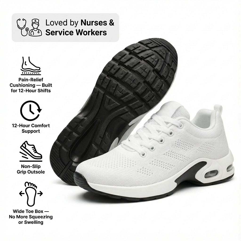 Elyndra Pro – 12-Hour Shift Shoes for All-Day Foot, Knee & Back Pain Relief (BOGO)