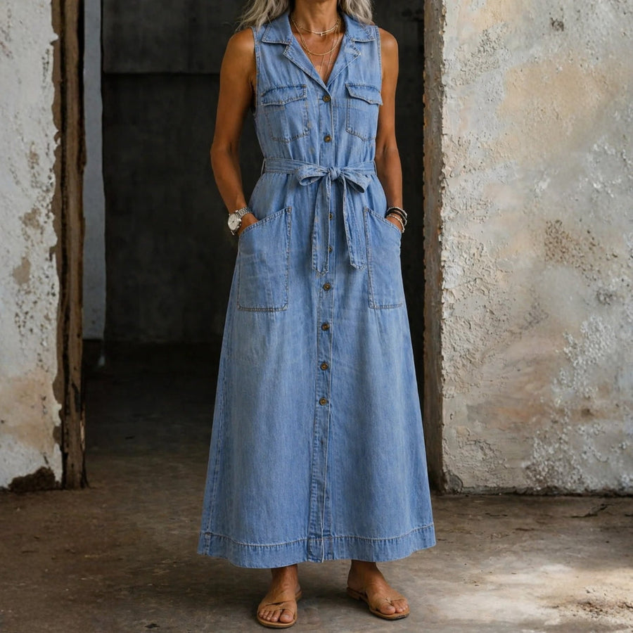 Sandra - Sukienka Dżinsowa