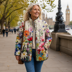 Kaia | Charming Vintage Floral Print Quilted Jacket — Final Edit