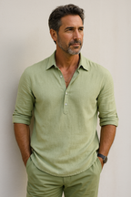 HARRISON LINEN POLO