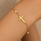 Spiritual Charm Gold Bracelet