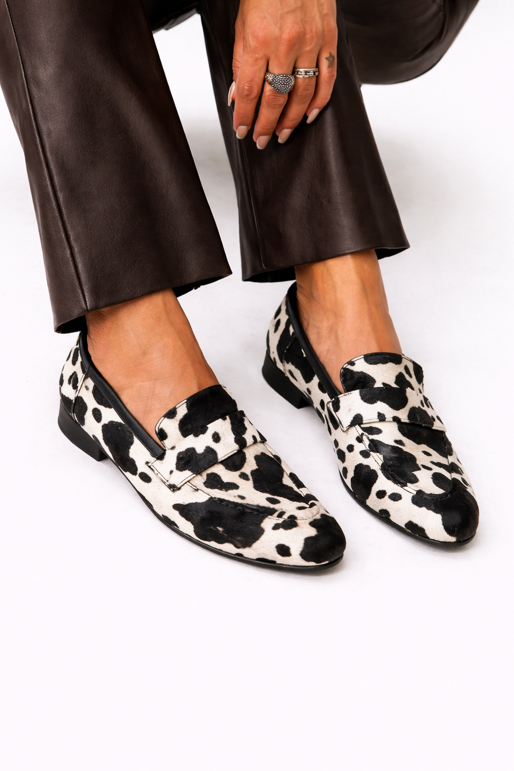 Darina - Zabawne, jednokolorowe mokasyny