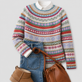Mila™ | Colourful Nordic Knit Jumper — Final Edit