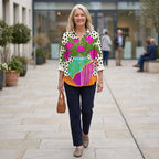 SIDONIE PAINTED BOUQUET BLOUSE