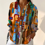 ARAMINTA ARTISTIC PRINT BLOUSE