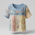 ROSEBOURNE LACE-TRIM SUMMER TOP