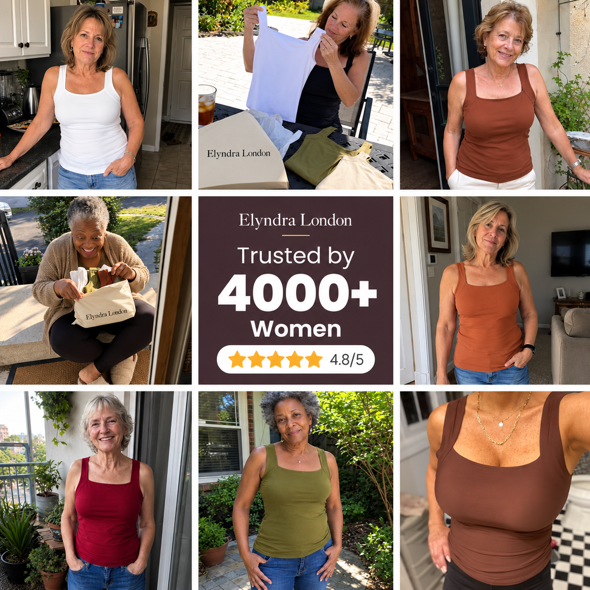 MARIANNE | BUILT-IN BRA SHAPER TANK TOP