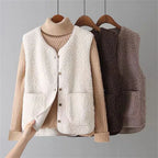 Elowen Sherpa Button Vest