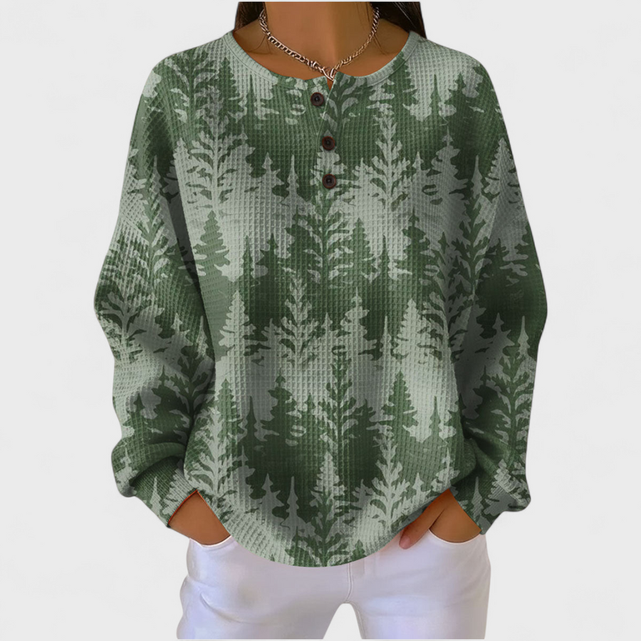 Małgorzata - Klasyczny sweatshirt z motywem drzewa