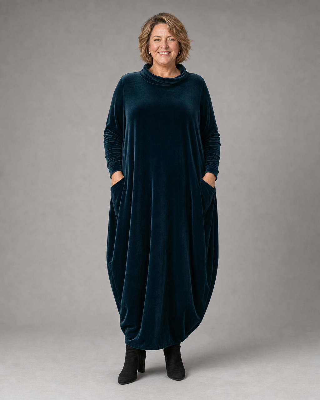 Leona™ | Soft Velvet Maxi Dress