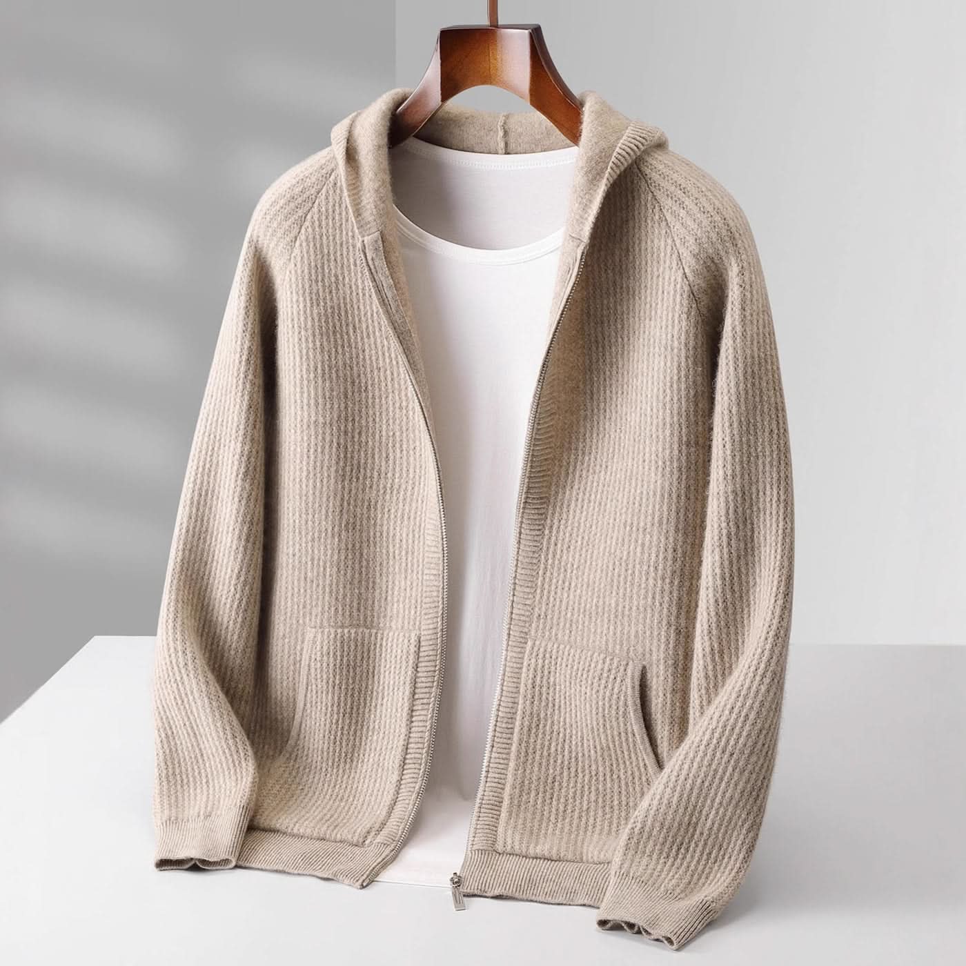 SORRENTO CASHMERE ZIP HOODIE