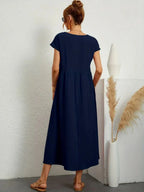 AVA LUXE FLUID MIDI DRESS