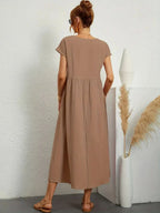 AVA LUXE FLUID MIDI DRESS