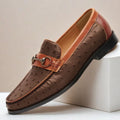 ORVANI COWHIDE LEATHER LOAFERS