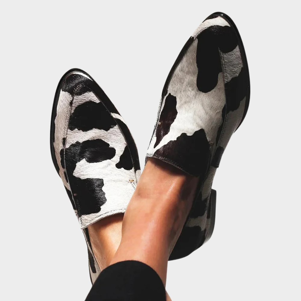 Bogna - Buty we wzór krowiej skóry