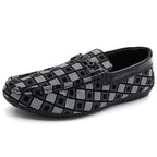 BENSON PLAID LEATHER LOAFERS