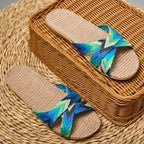 CELESTE SOFT LINEN SLIP-ONS
