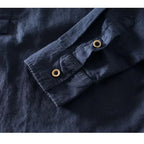 CALLUM LINEN MANDARIN SHIRT