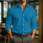 KINGSLEY LINEN LONG SLEEVE SHIRT