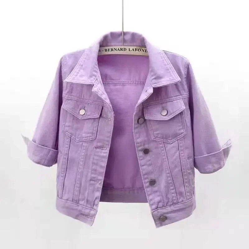 ELODIE COLOURBLOCK DENIM JACKET