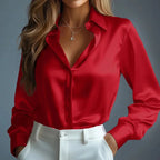 LAURA SATIN SILK SHIRT