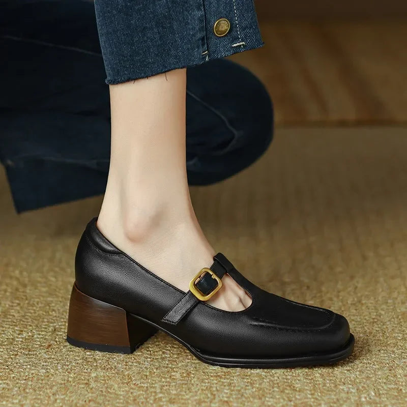 Emilia – Buty T-Steg w stylu vintage