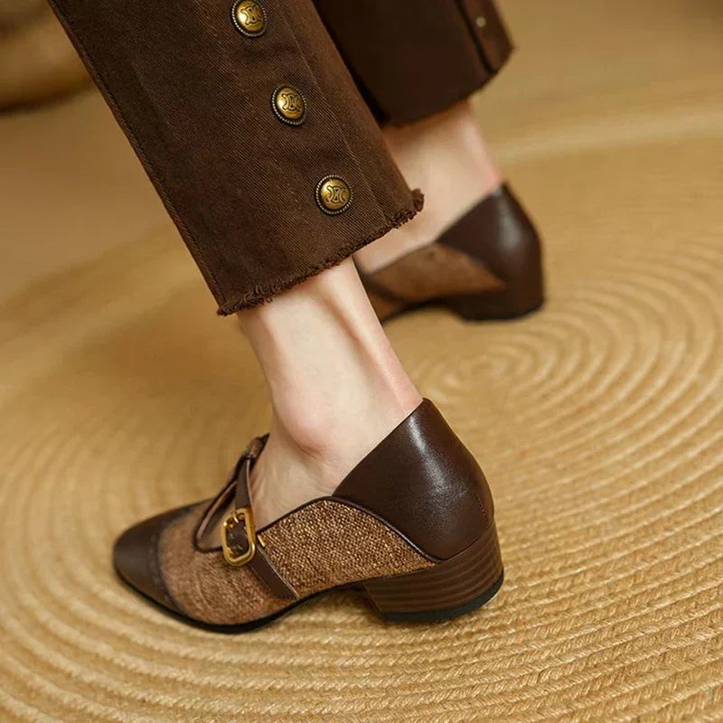 Zofia – Buty vintage z klamrą