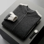 FERRARA CASHMERE ZIP-THROUGH JACKET