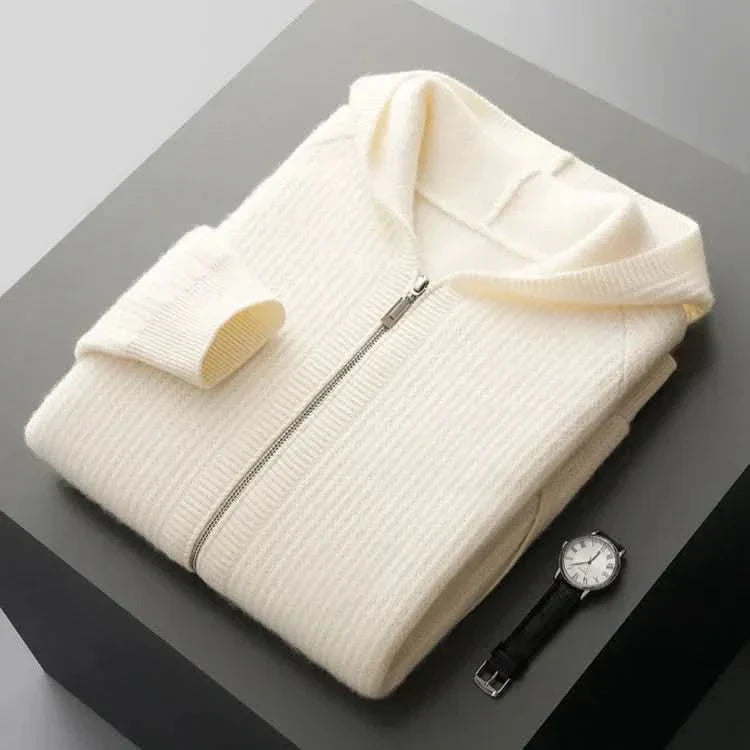 SORRENTO CASHMERE ZIP HOODIE