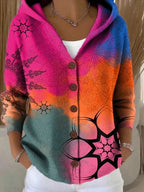 NOIRA TEXTURED ART CARDIGAN