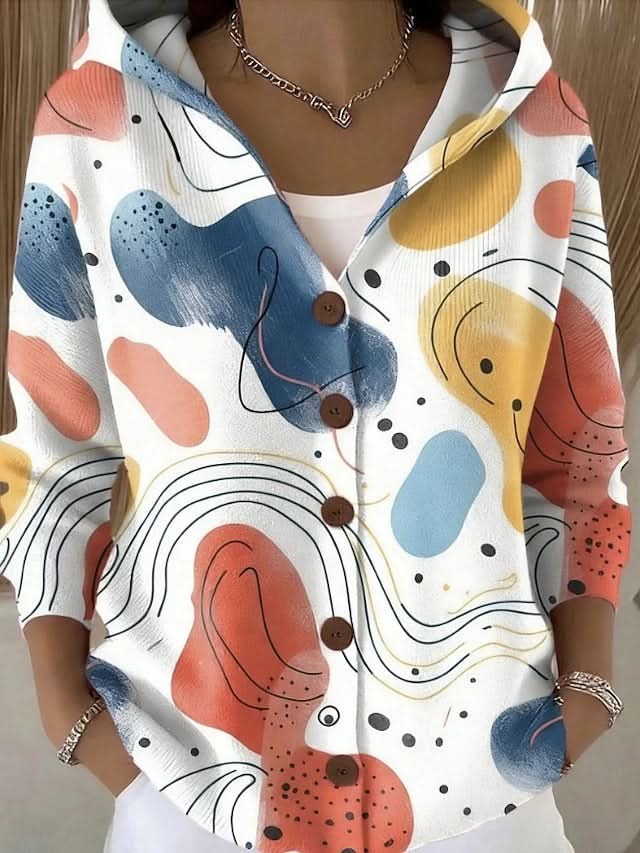 NOIRA TEXTURED ART CARDIGAN