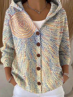 NOIRA TEXTURED ART CARDIGAN