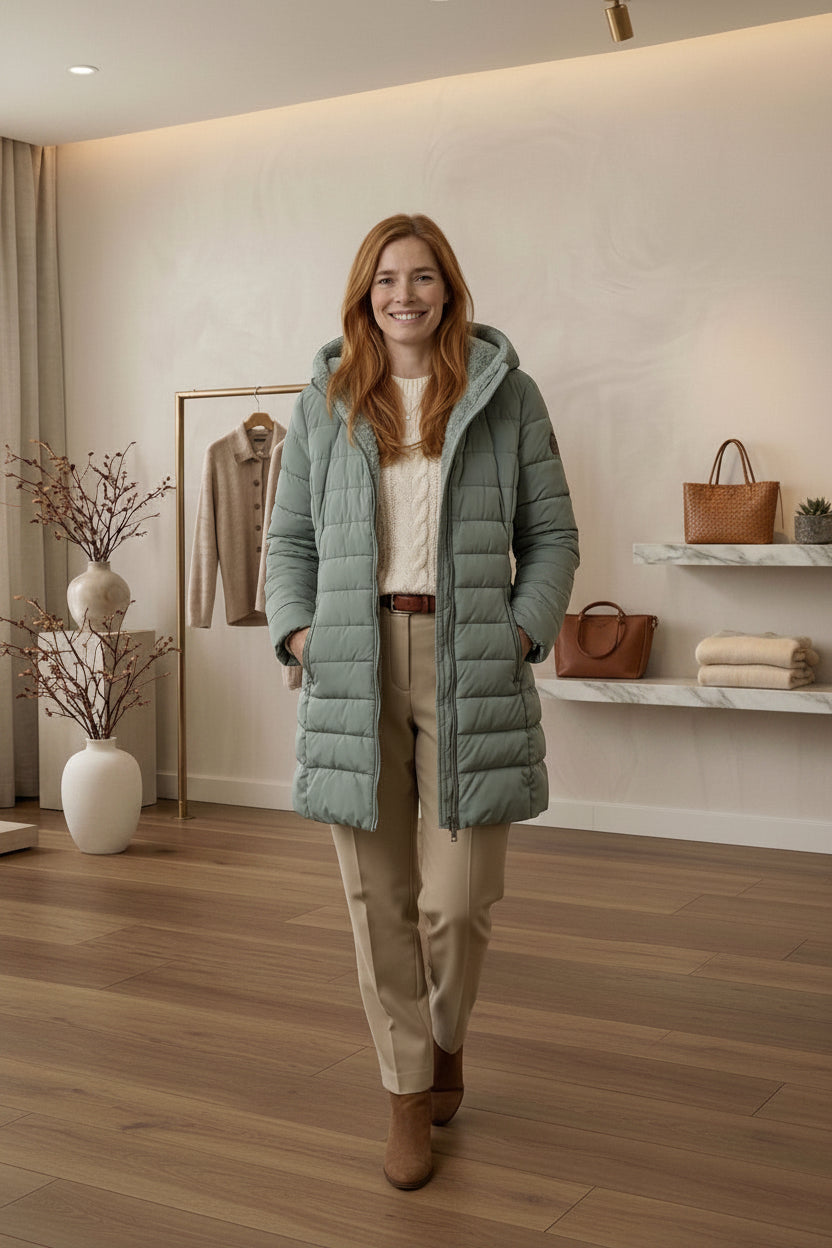 Olivia™ | Quilted A-Line Winter Coat — Final Edit