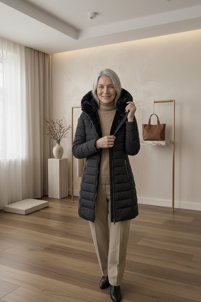 Olivia™ | Quilted A-Line Winter Coat — Final Edit