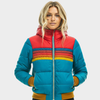 Luca Moretti | Retro Hooded Puffer Jacket For Women