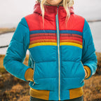 Luca Moretti | Retro Hooded Puffer Jacket For Women
