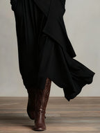 Arielle | Vintage Asymmetrical Turtleneck Dress